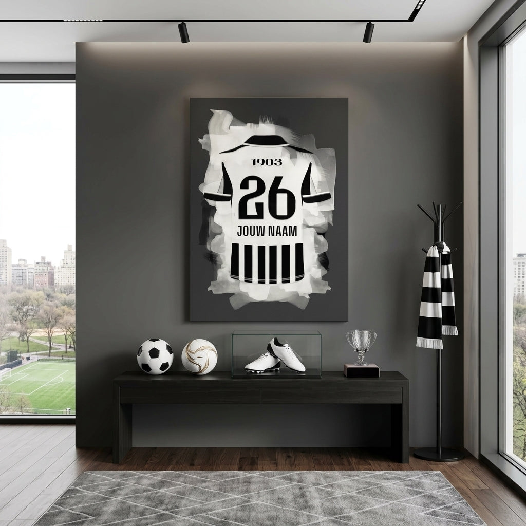 Besiktas JK Voetbal Canvas Muurdecoratie Jongenskamer Bestellen