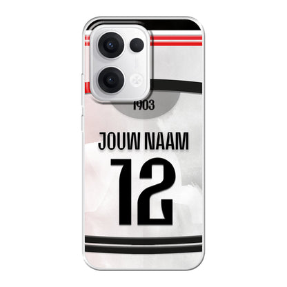 Besiktas telefoonhoesje met naam - Oppo Reno - Voetbal fan kado