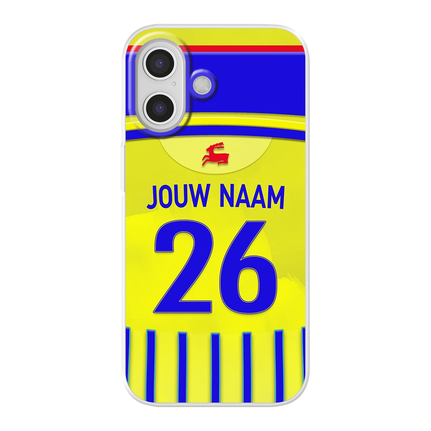 SC Cambuur telefoonhoesje met naam - Apple iPhone - Voetbal fan kado