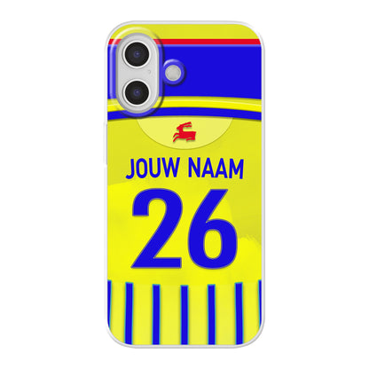 SC Cambuur telefoonhoesje met naam - Apple iPhone - Voetbal fan kado