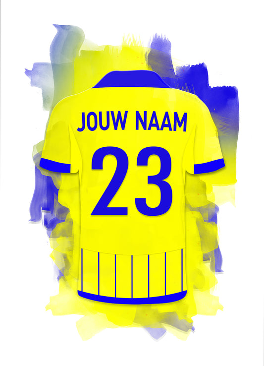 SC Cambuur wanddecoratie - Losse poster - Voetbal fan cadeau