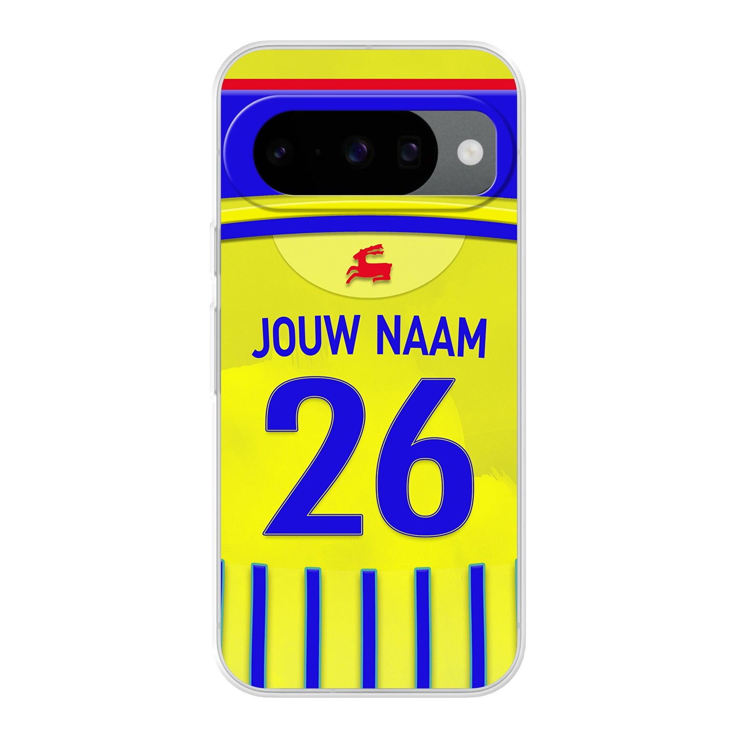 SC Cambuur telefoonhoesje met naam - Google Pixel - Voetbal fan kado