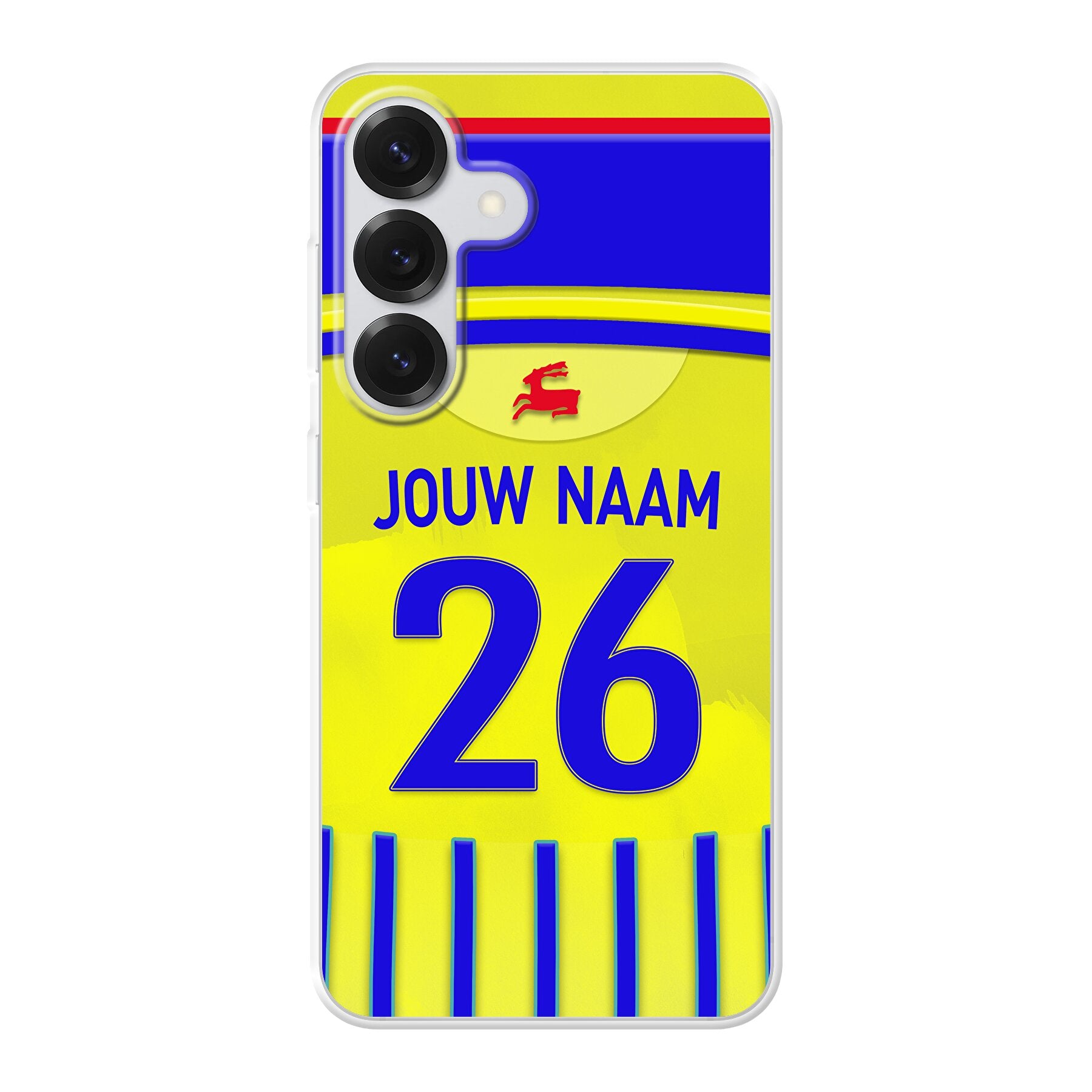 SC Cambuur telefoonhoesje met naam - Samsung Galaxy - Voetbal fan kado