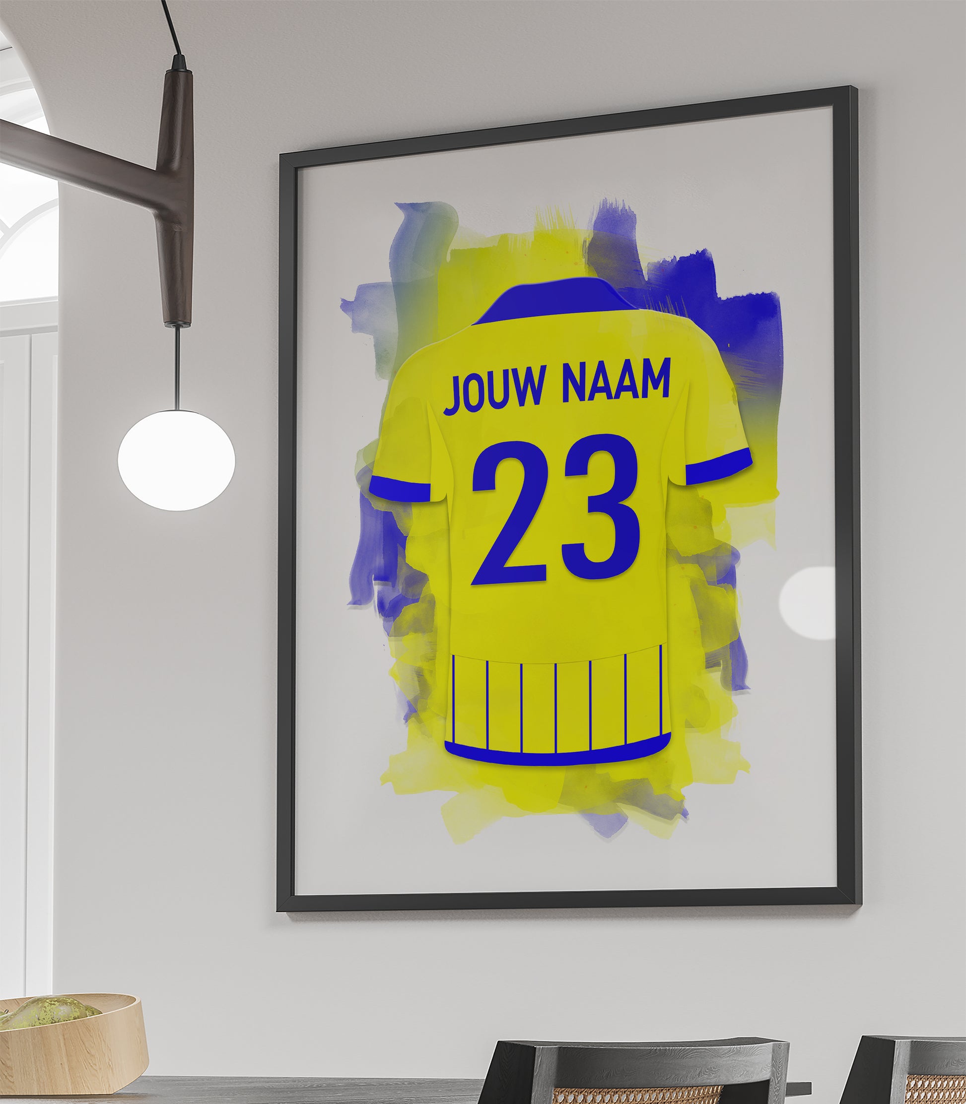 SC Cambuur wanddecoratie - Ingelijste poster - Voetbal fan cadeau