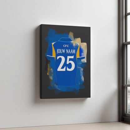Chelsea FC Voetbal Aluminium Dibond Wanddecoratie Mancave