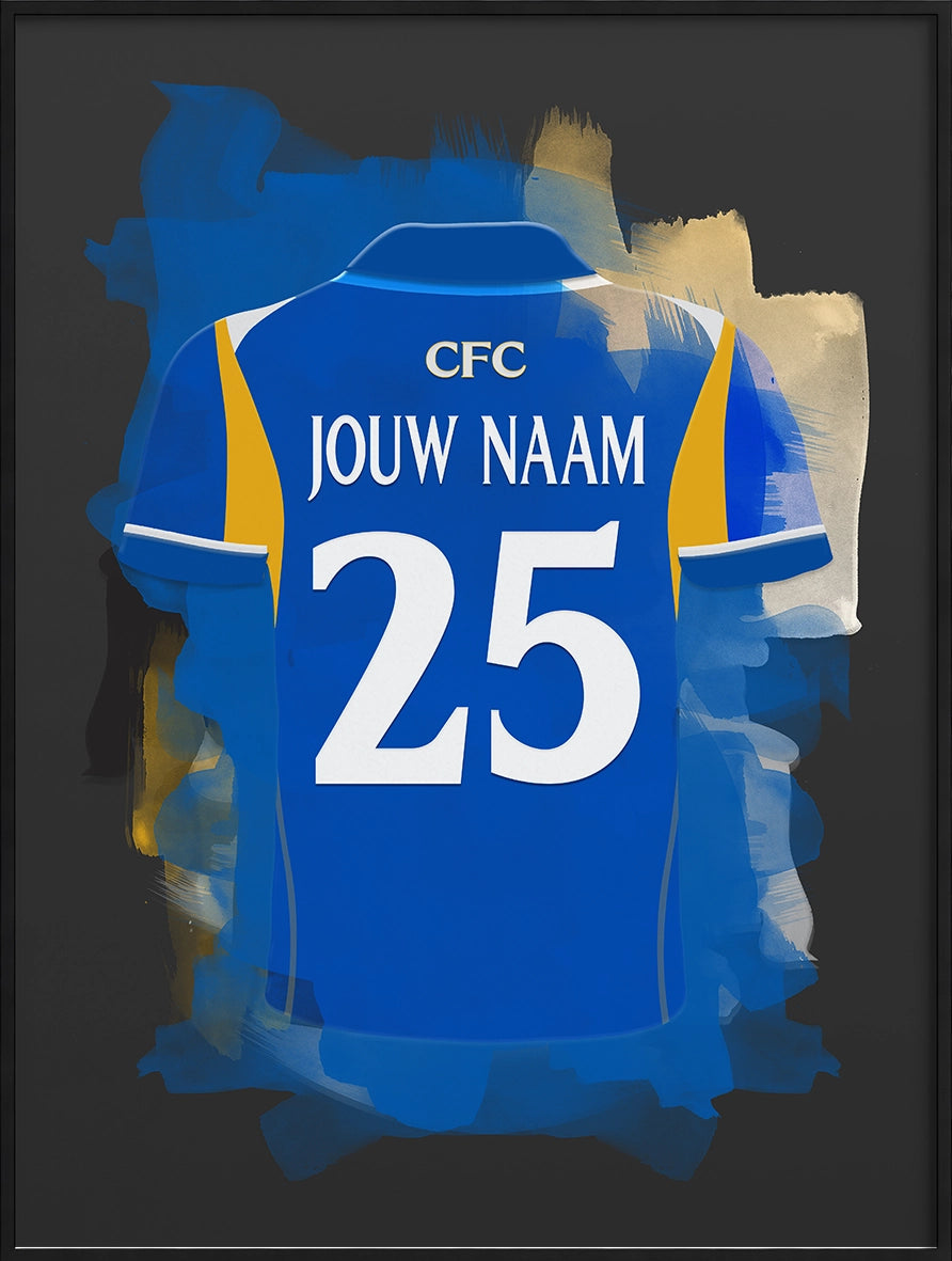 Chelsea FC Voetbal Poster Gepersonaliseerd Voetbalfan Cadeau
