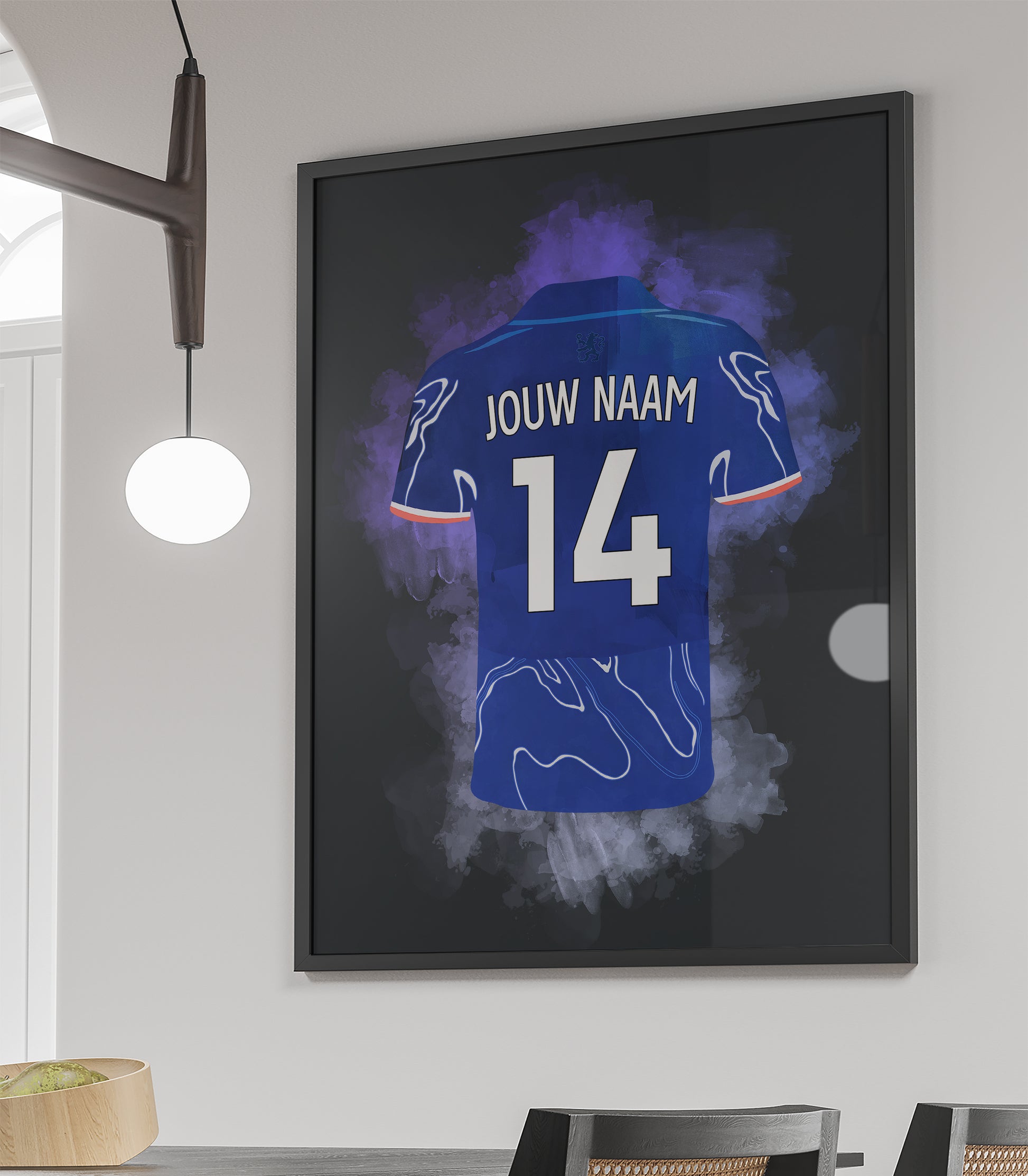 chelsea voetbalposter met eigen naam