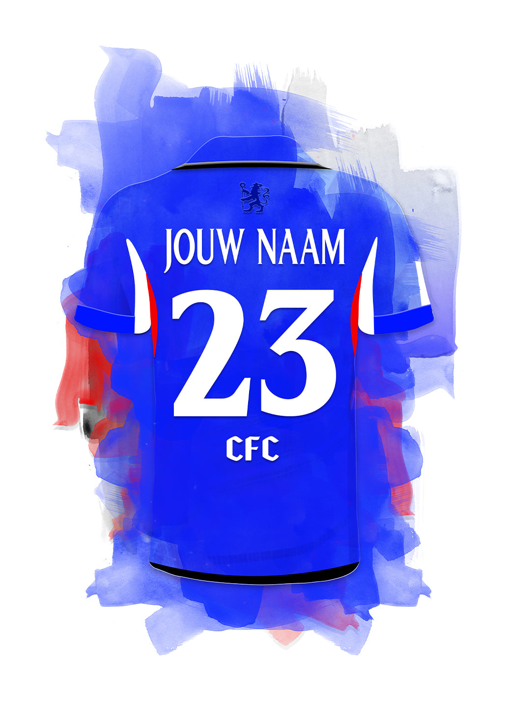 Chelsea wanddecoratie - losse witte poster met naam