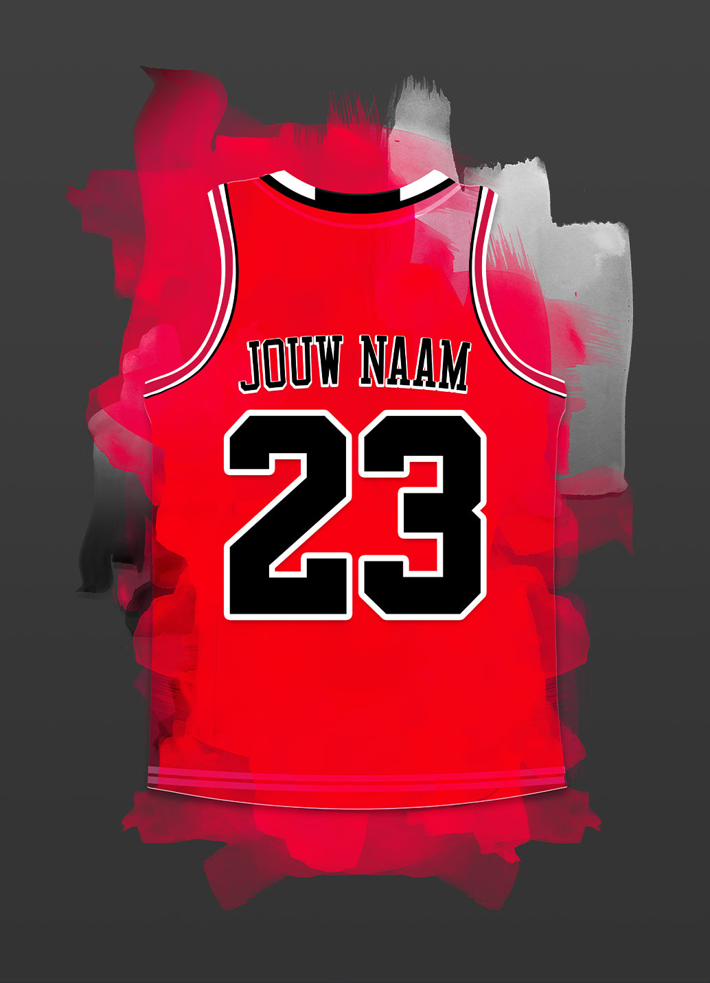 Chicago Bulls basketbal poster - Ideaal basketbal fan cadeau - Losse poster - NBA basketbal wanddecoratie