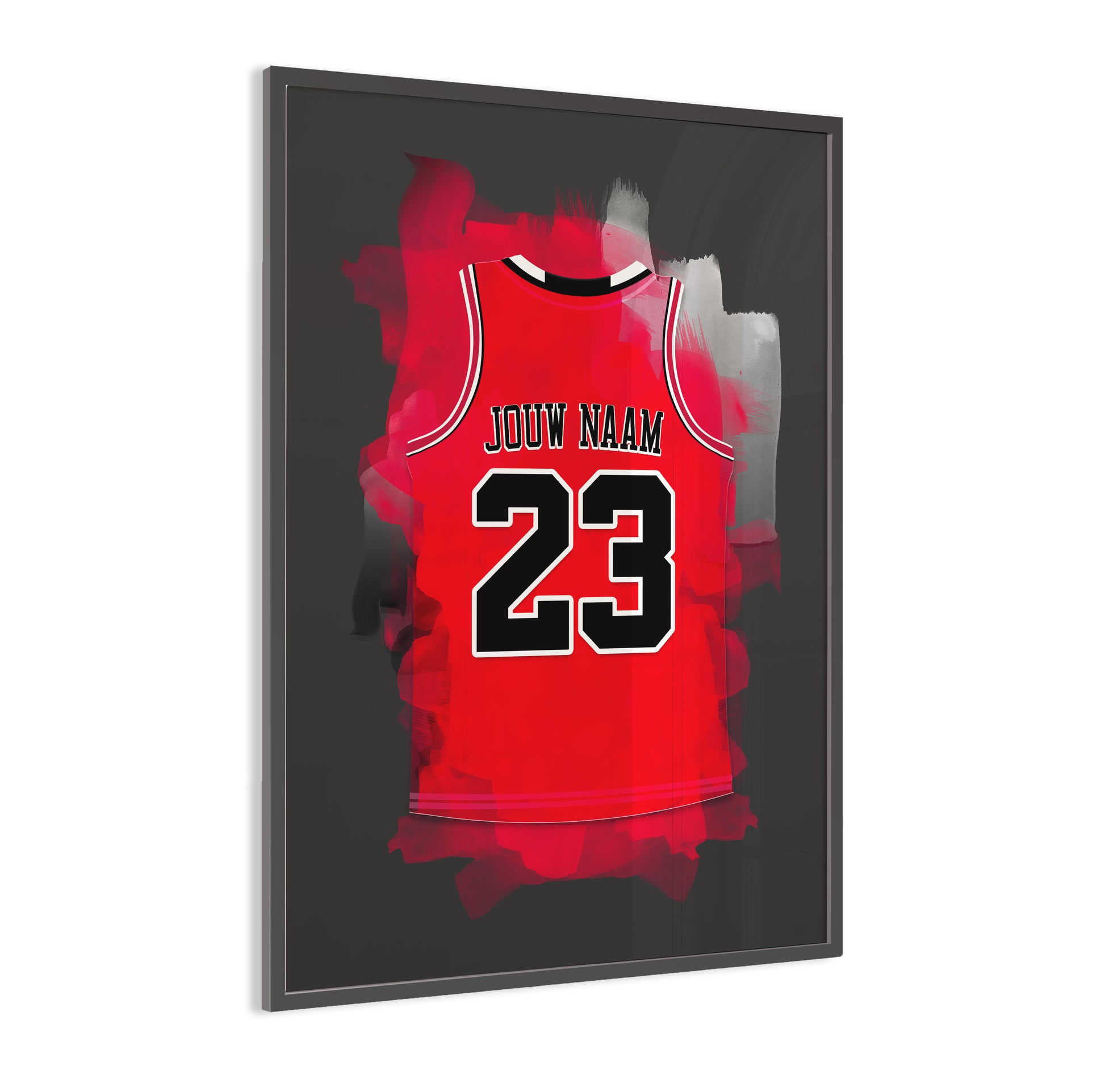 Chicago Bulls basketbal poster - Ideaal basketbal fan cadeau - Ingelijste poster - NBA basketbal wanddecoratie