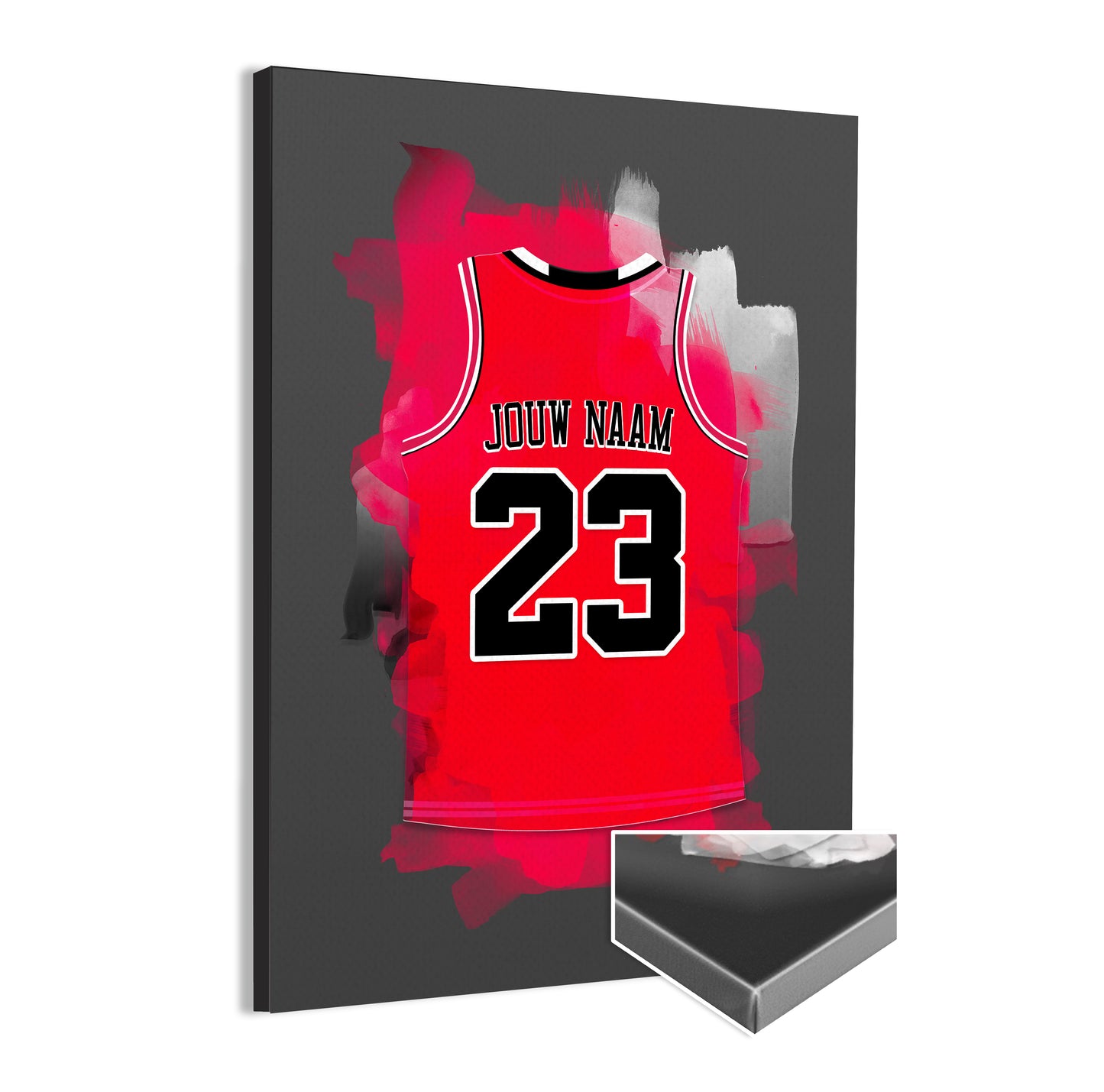 Chicago Bulls basketbal poster - Ideaal basketbal fan cadeau - Canvas poster - NBA basketbal wanddecoratie