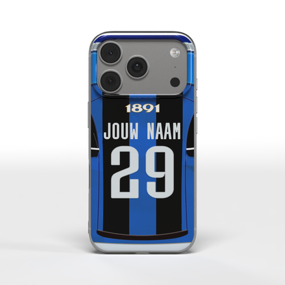 Club Brugge Telefoonhoesje Gepersonaliseerd Voetbal Cadeau