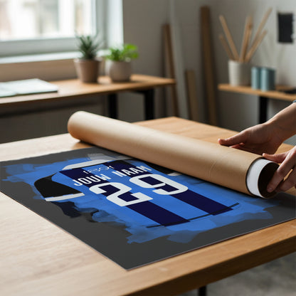 Club Brugge Voetbal Poster Eigen Naam En Rugnummer Bestellen Voetbalfan