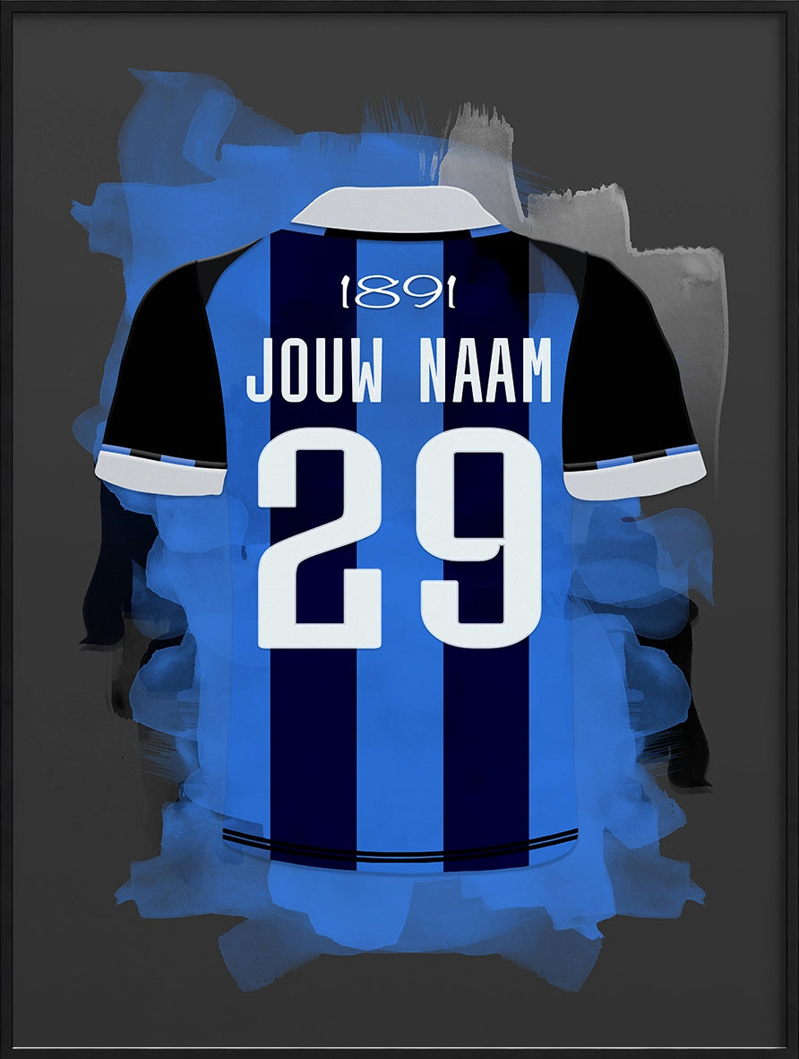 Club Brugge Voetbal Poster Gepersonaliseerd Voetbal Cadeau