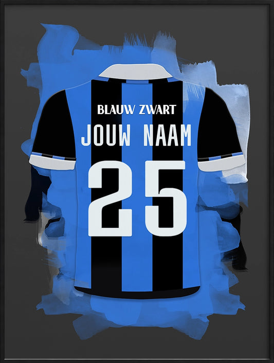 Club Brugge Voetbal Poster Gepersonaliseerd Voetbal Cadeau