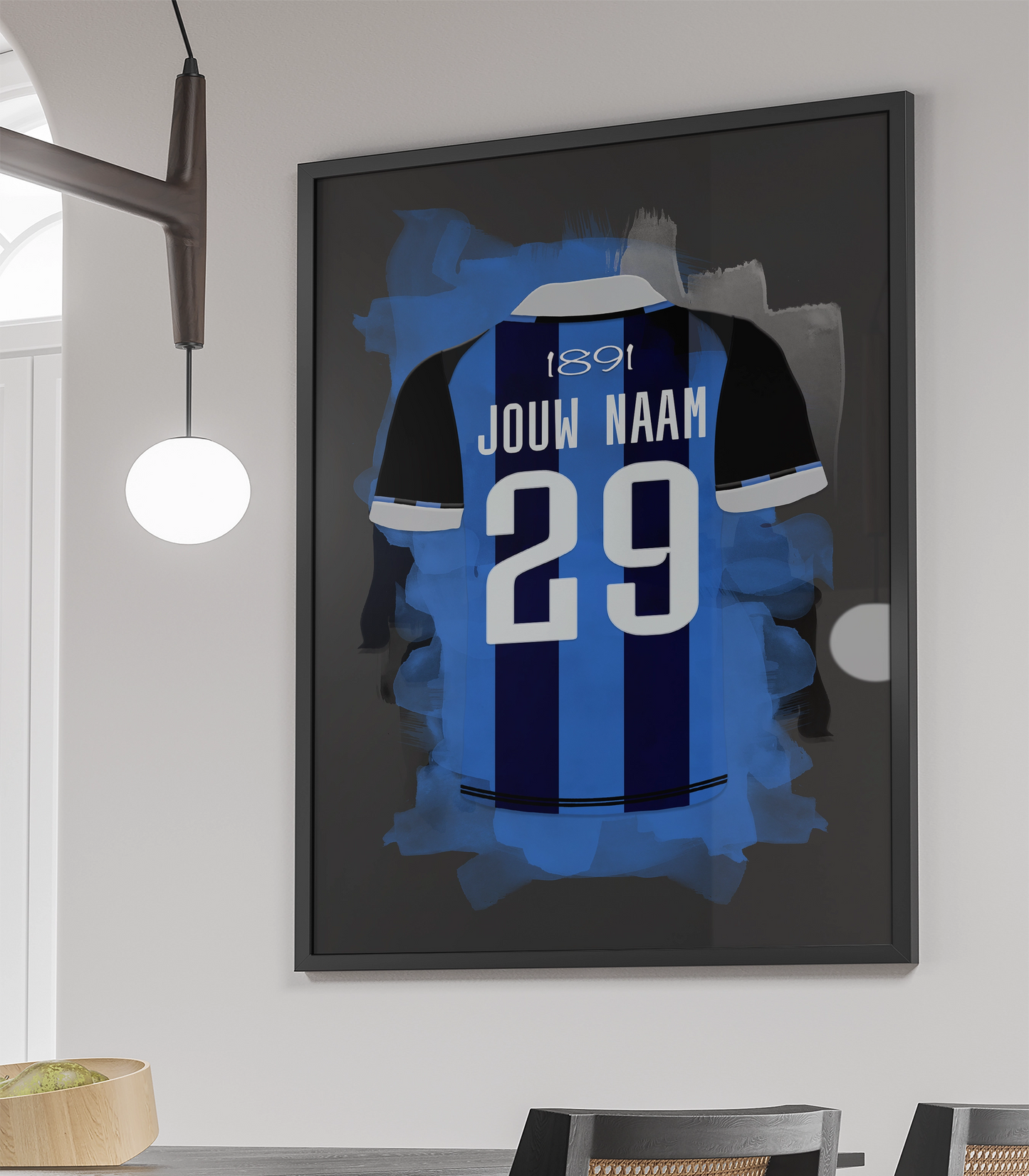 Club Brugge Voetbal Poster Met Eigen Naam Jongenskamer Decoratie