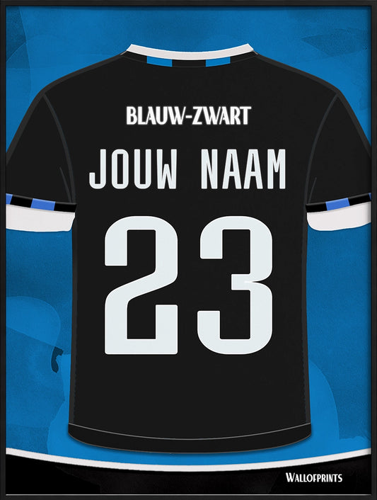 Club Brugge Wanddecoratie Gepersonaliseerd Voetbal Cadeau