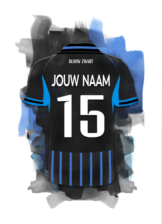 Club Brugge wanddecoratie - Losse poster - Voetbal fan cadeau