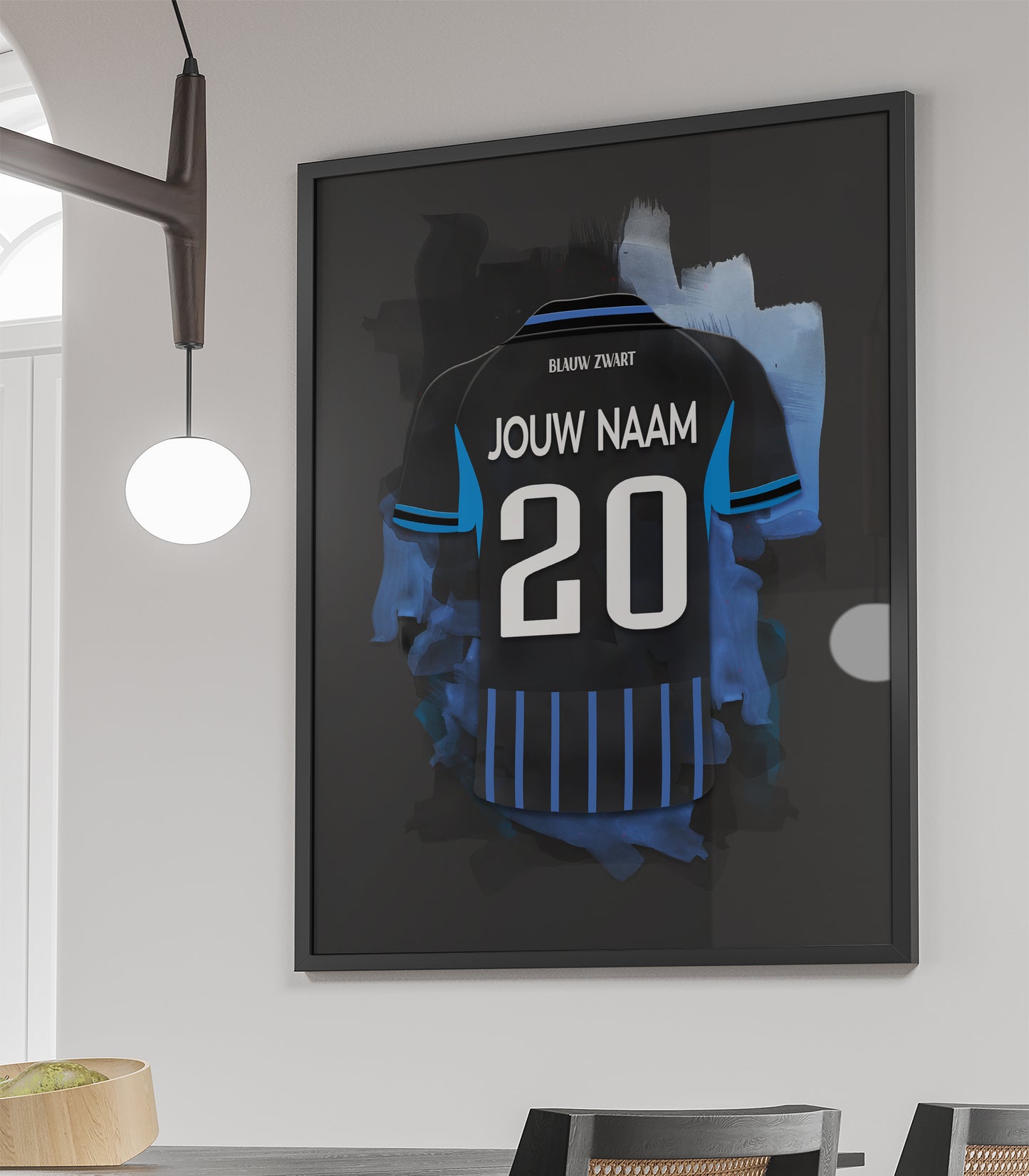 Club Brugge wanddecoratie - Ingelijste poster - Voetbal fan cadeau