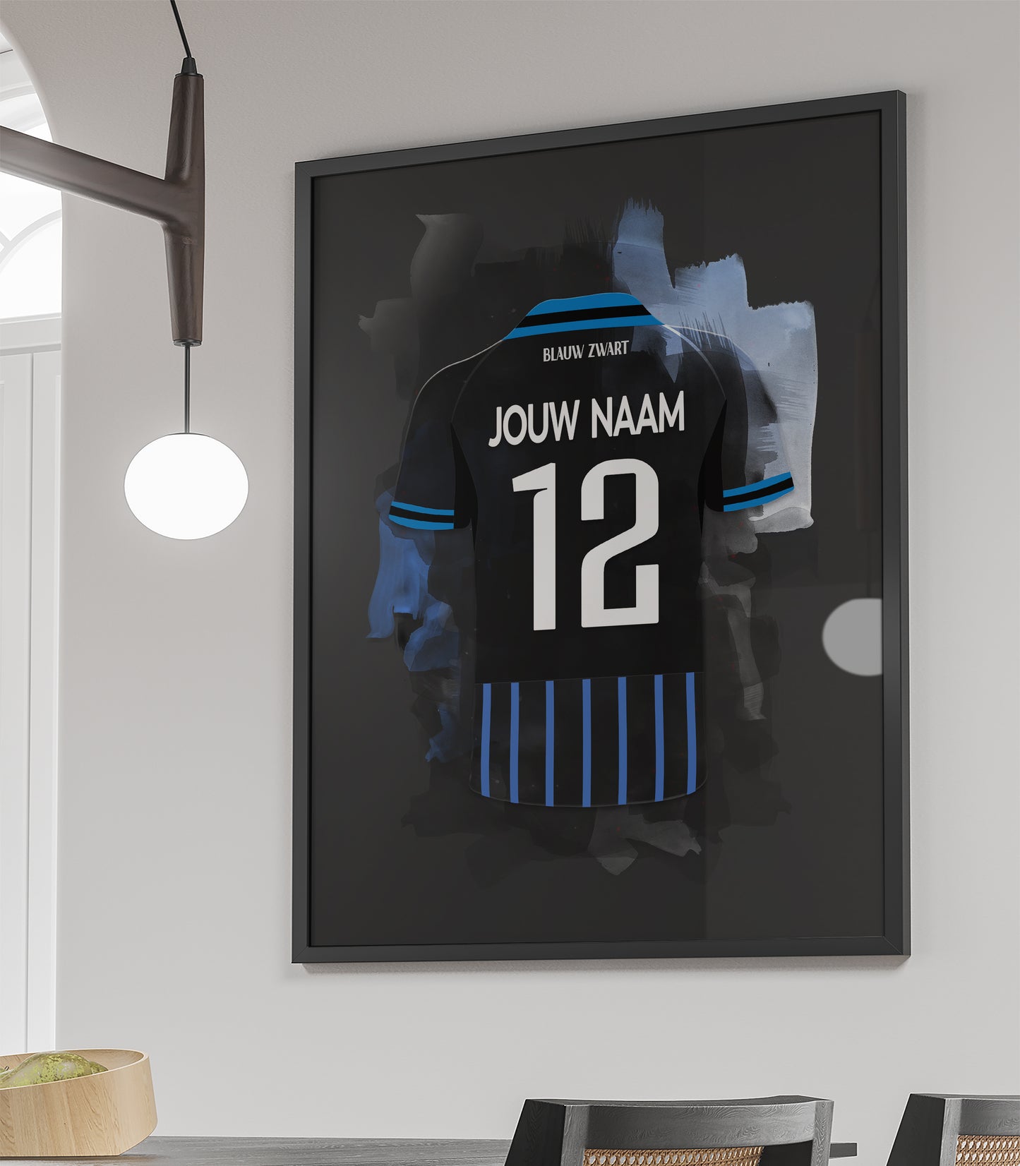 Club Brugge wanddecoratie - Ingelijste poster - Voetbal fan cadeau
