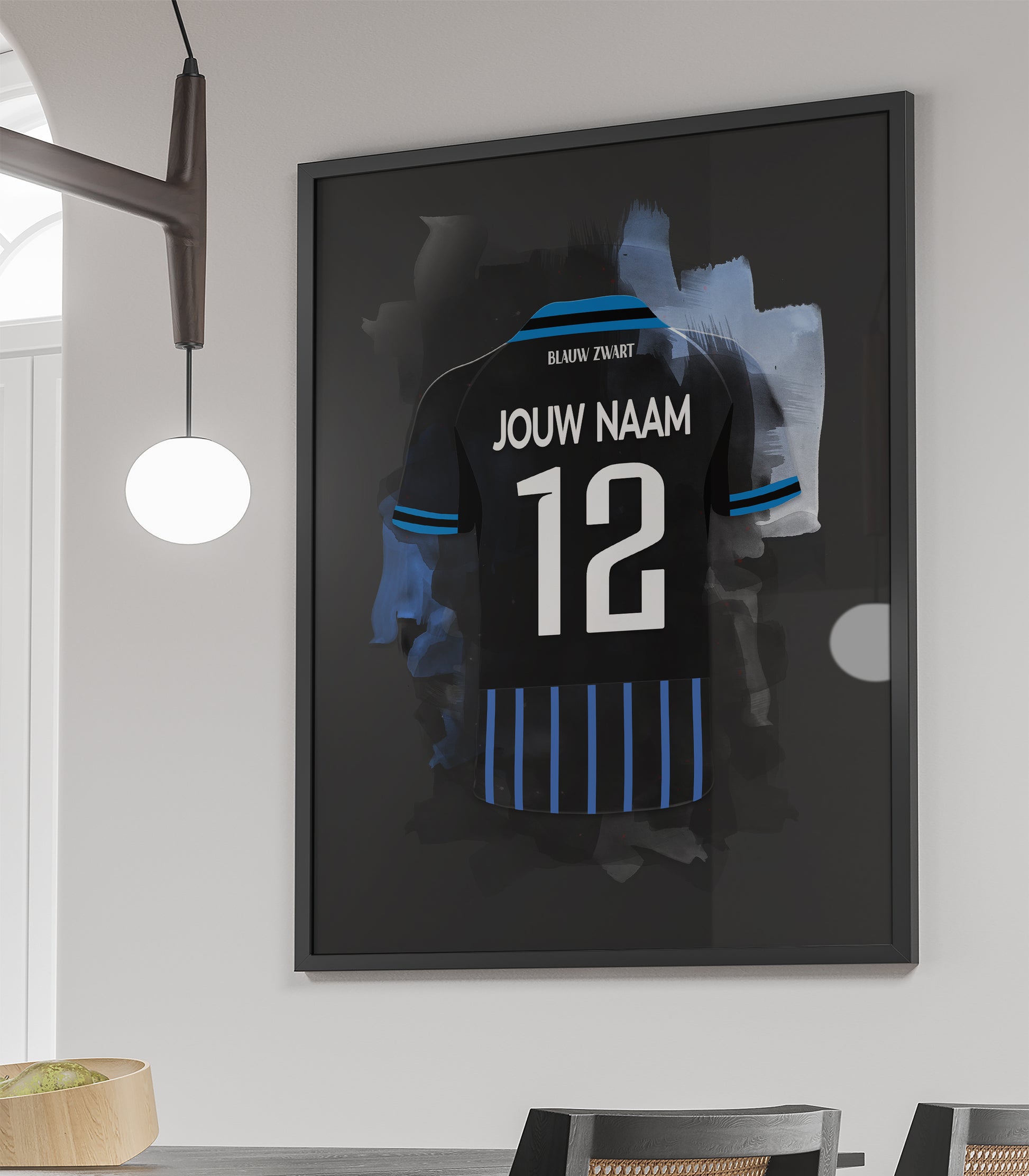 Club Brugge wanddecoratie - Ingelijste poster - Voetbal fan cadeau