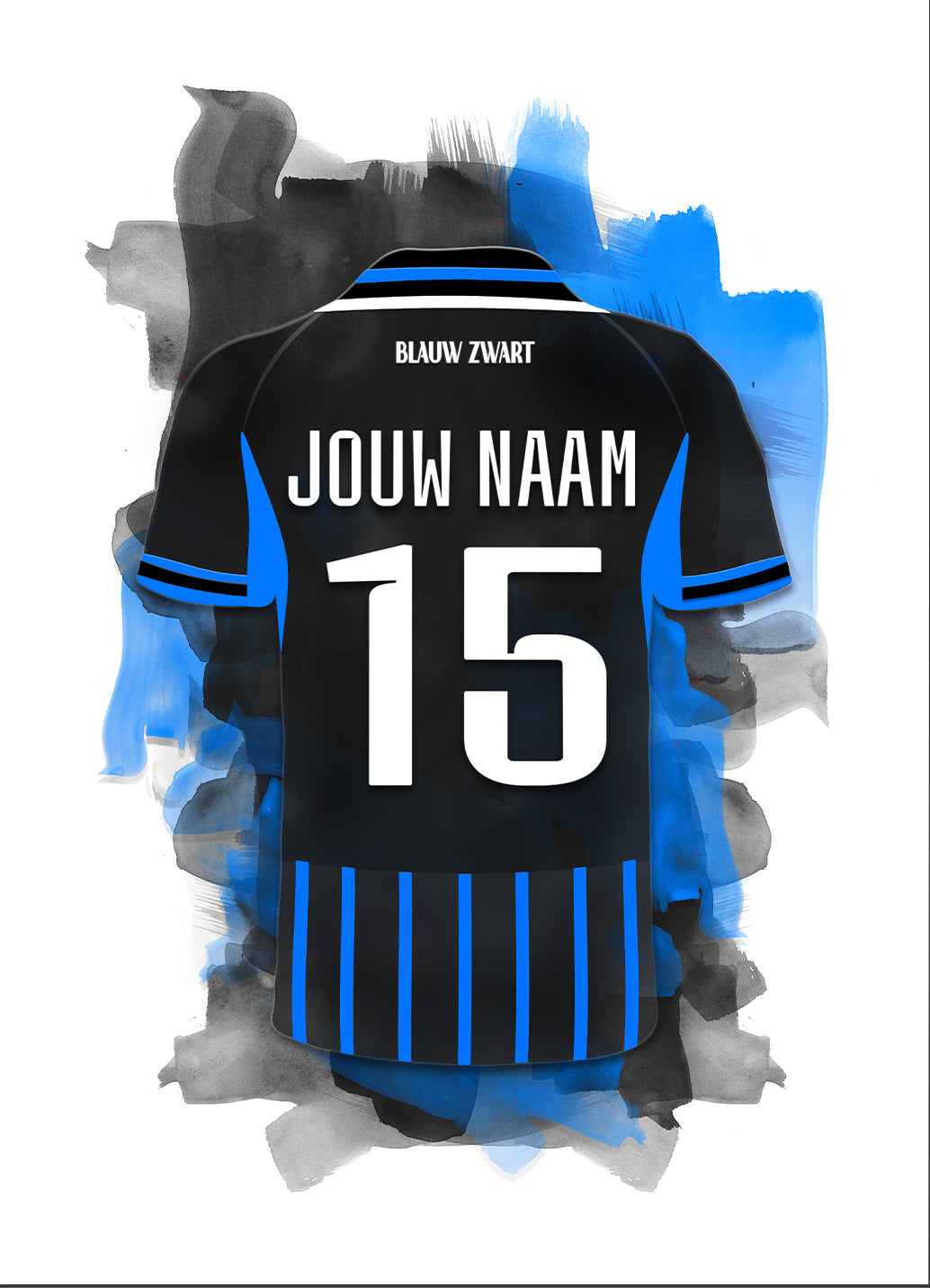 Club Brugge poster met naam bestellen