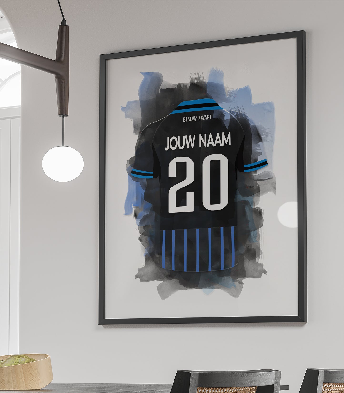 Club Brugge wanddecoratie - Ingelijste poster - Voetbal fan cadeau