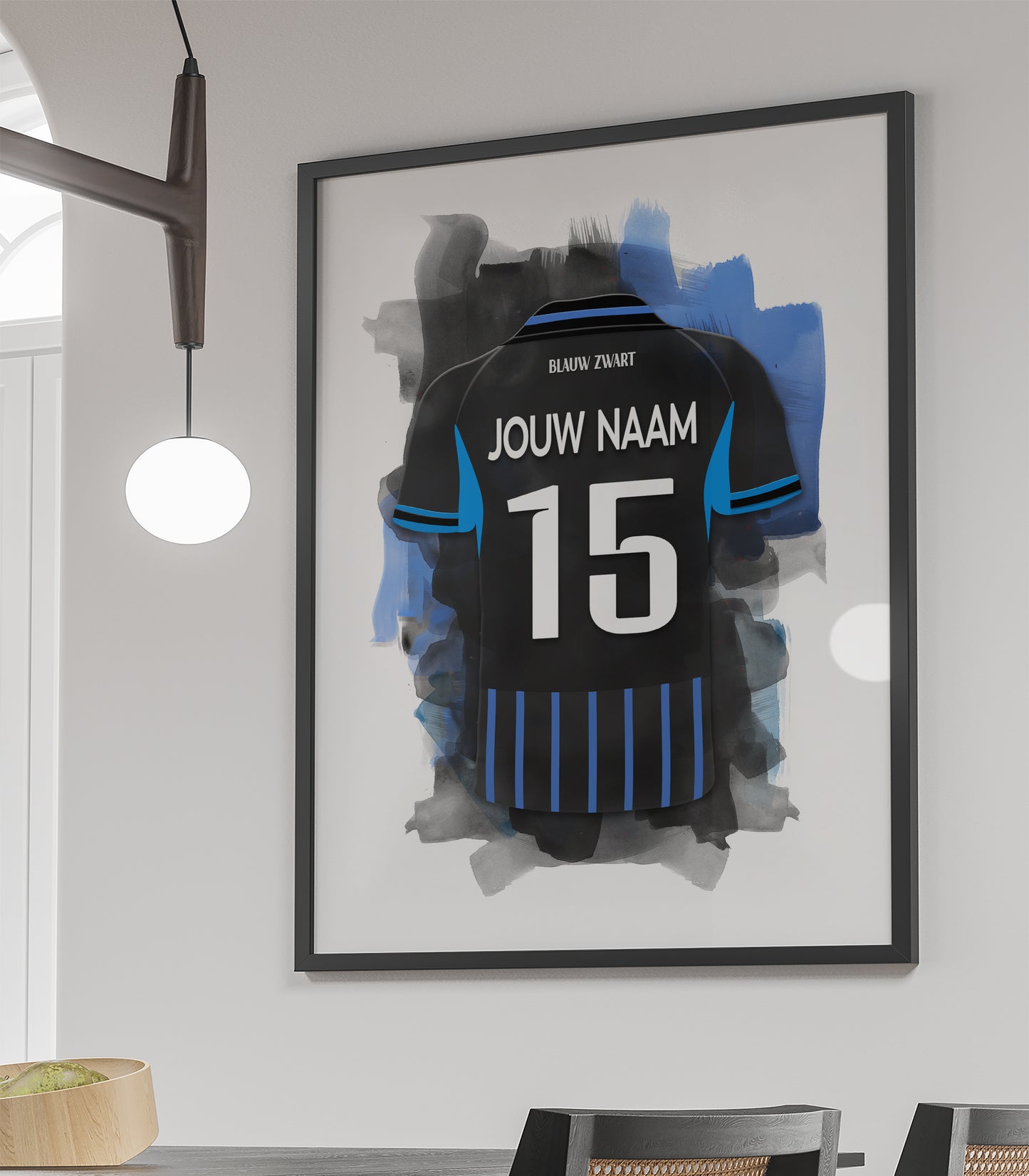 Club Brugge wanddecoratie - Ingelijste poster - Voetbal fan cadeau