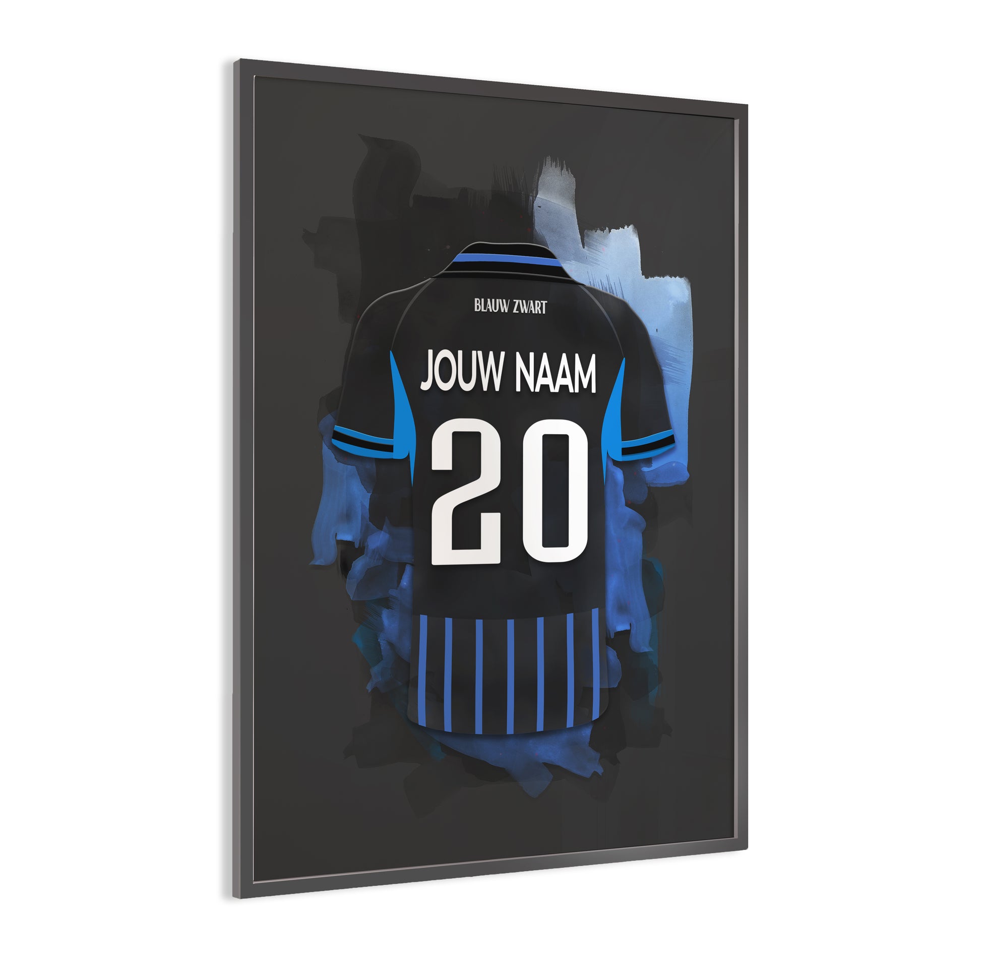 Club Brugge wanddecoratie - Gepersonaliseerde poster - Voetbal fan cadeau