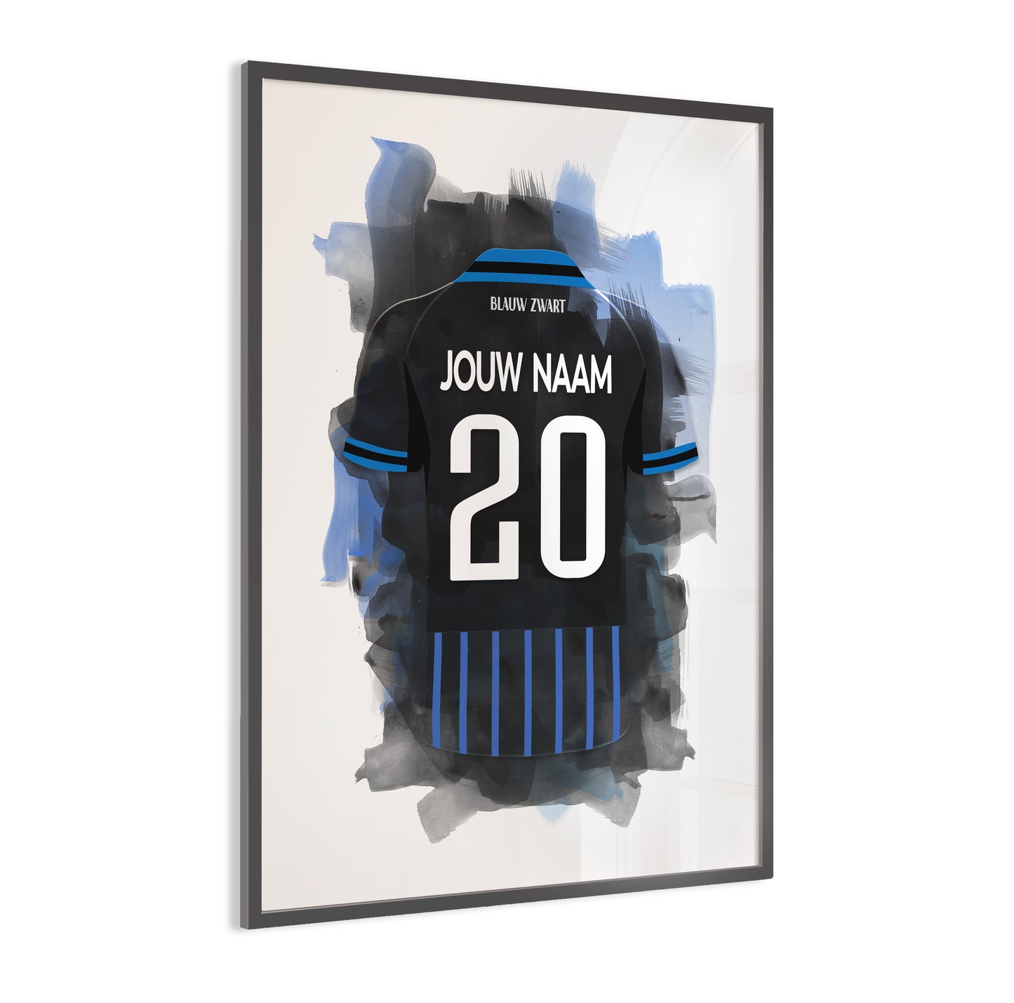 Club Brugge wanddecoratie - Gepersonaliseerde poster - Voetbal fan cadeau