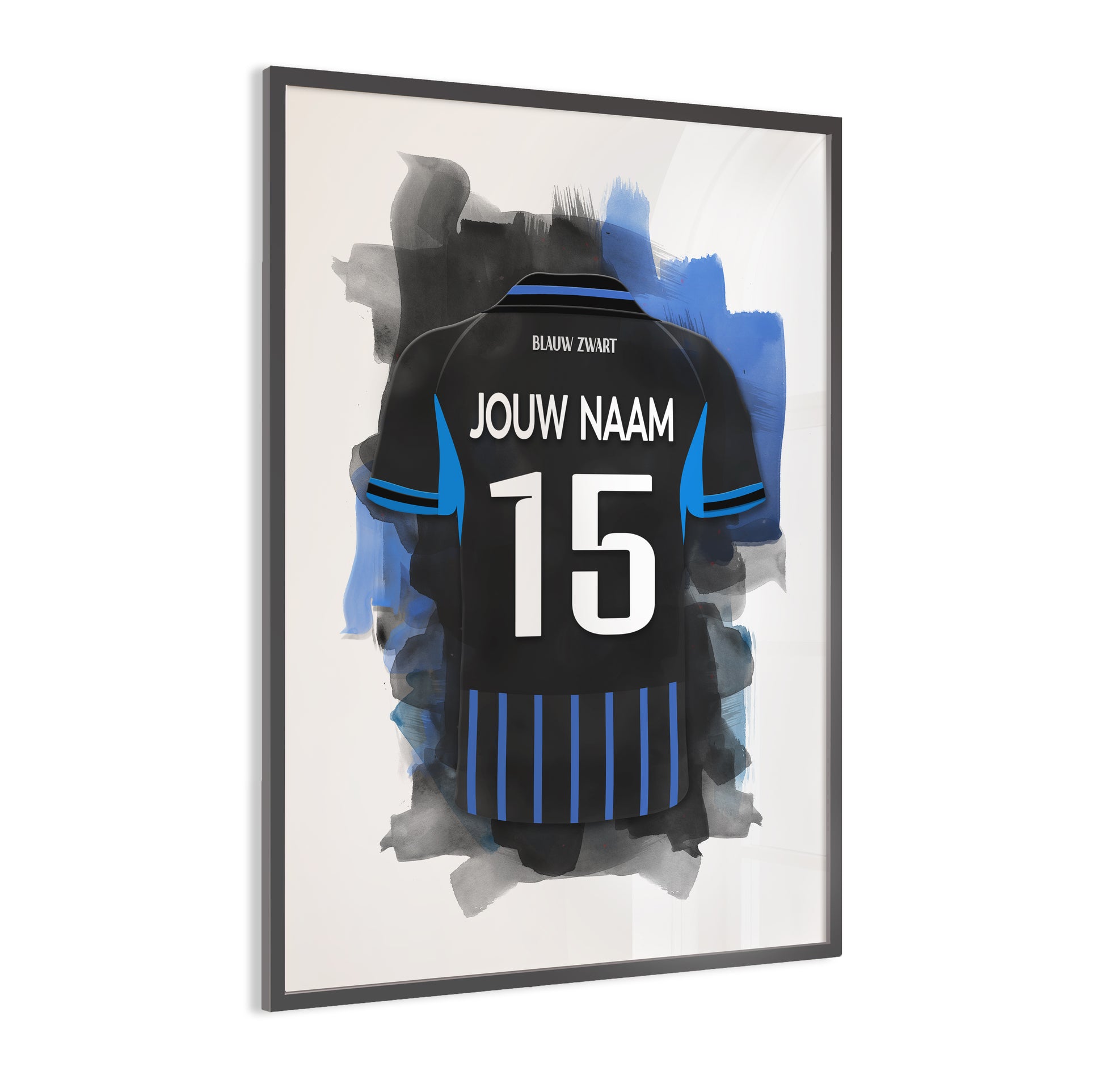 Club Brugge wanddecoratie - Gepersonaliseerde poster - Voetbal fan cadeau