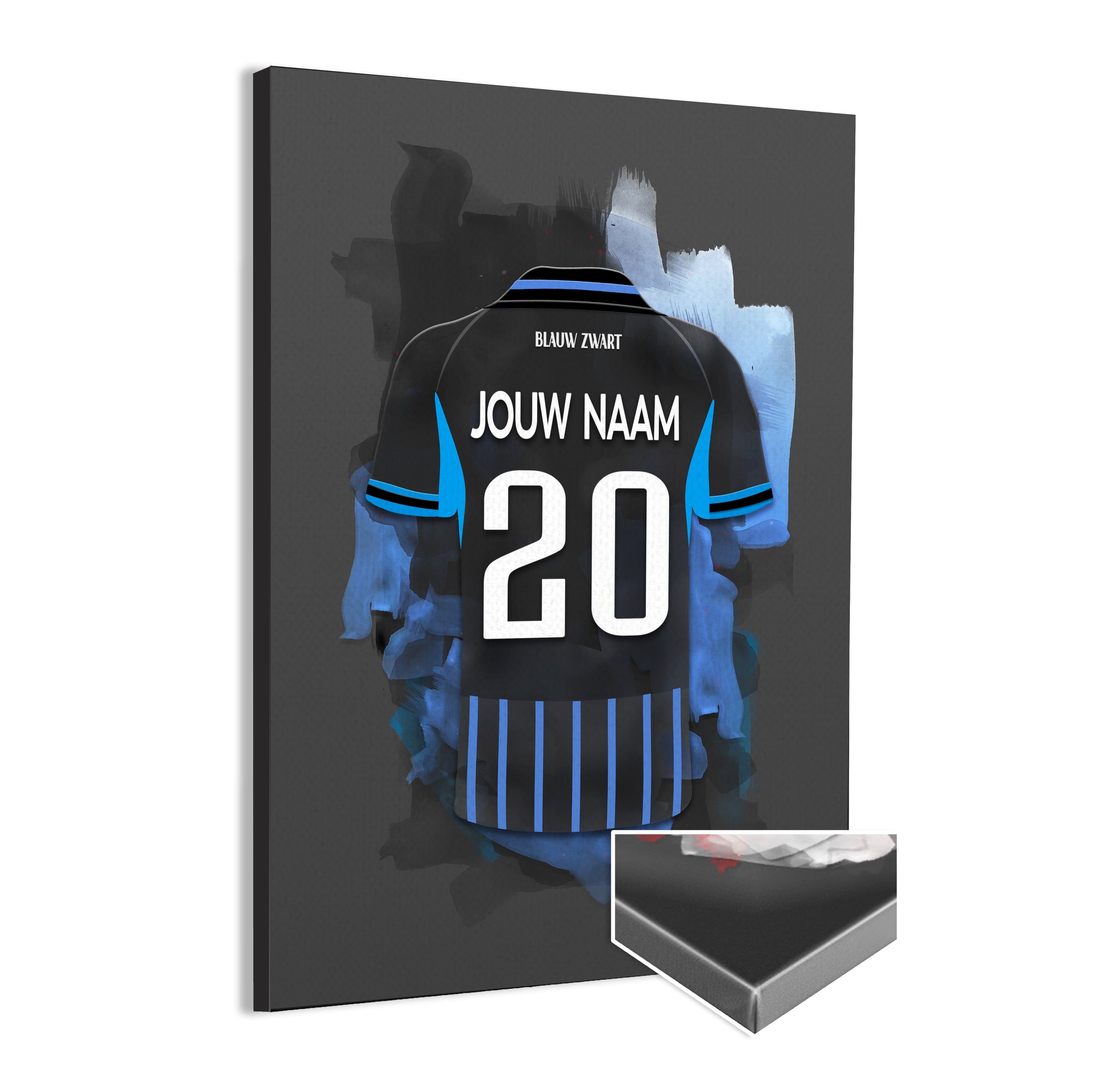 Club Brugge wanddecoratie - Canvas poster - Voetbal fan cadeau