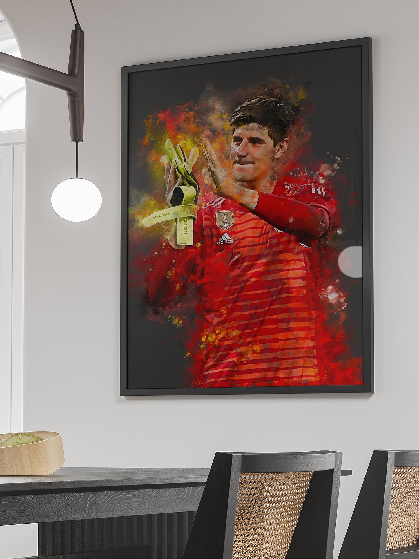 Courtois voetbal poster