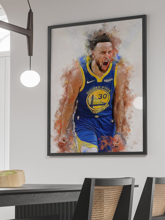 steph curry basketbal poster