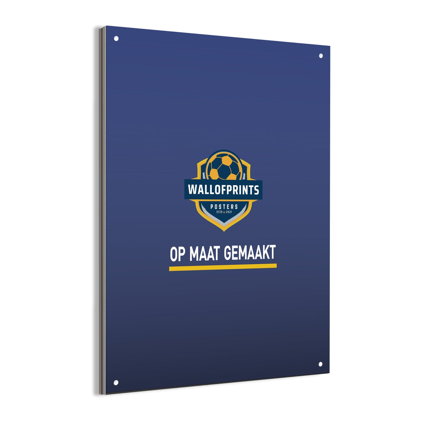 Voetbalposter op maat laten maken - Dibond muurdecoratie