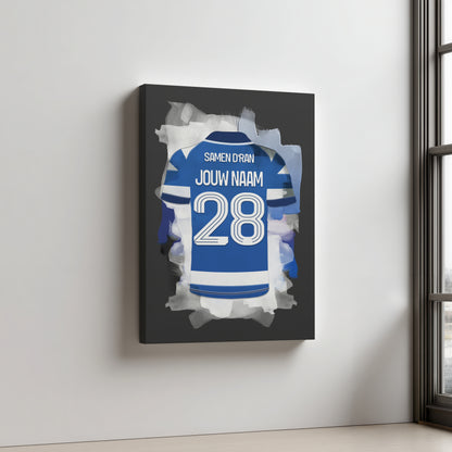 De Graafschap Aluminium Dibond Wanddecoratie Mancave Voetbalfan