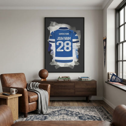 De Graafschap Voetbal Canvas Wanddecoratie Bestellen Jongenskamer