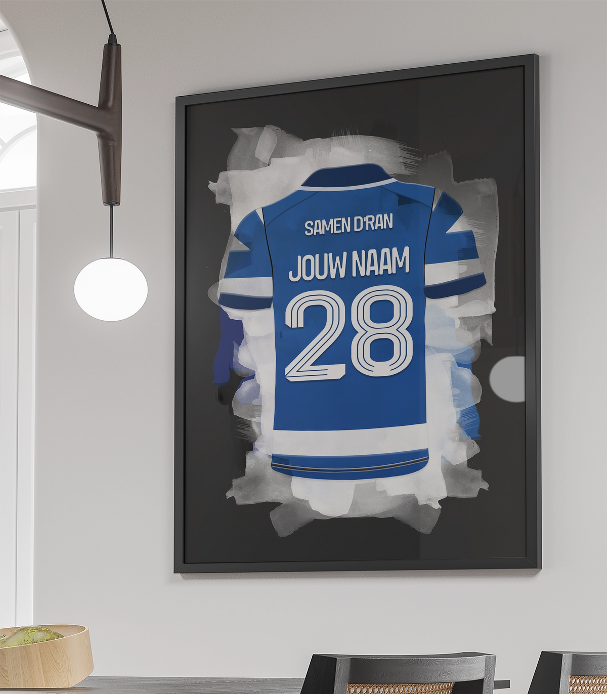 De Graafschap Voetbal Poster met Eigen Naam Cadeau Verjaardag