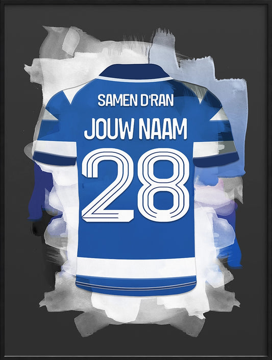 De Graafschap Voetbal Poster Met Eigen Naam Verjaardag Cadeau Voetbalfan
