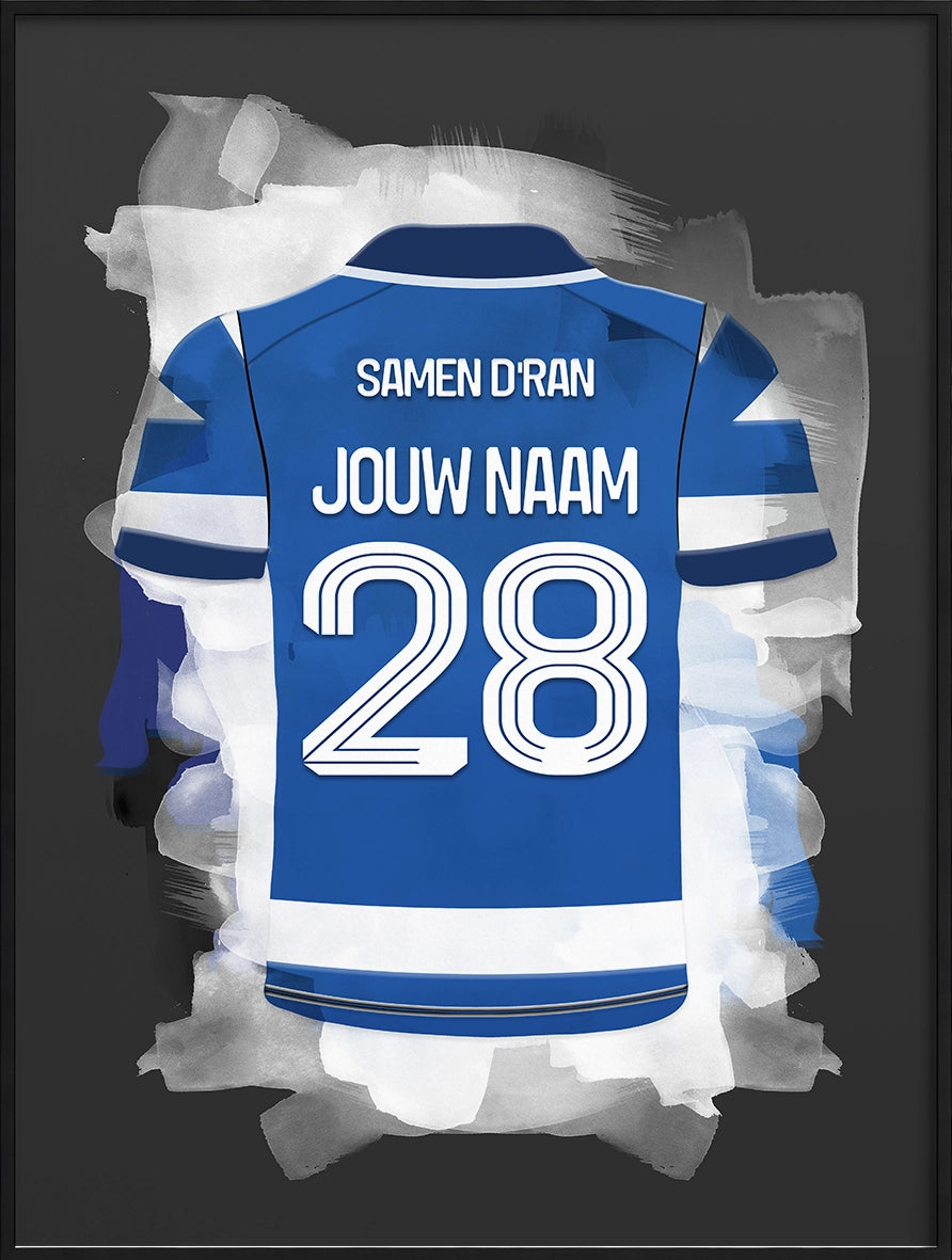 De Graafschap Voetbal Poster Gepersonaliseerd Cadeau Voetbalfans