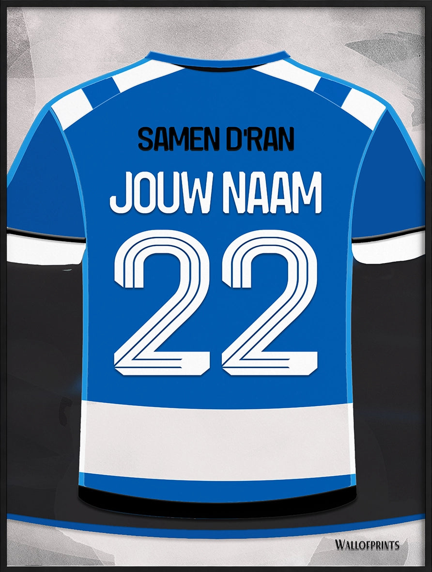 De Graafschap Wanddecoratie Gepersonaliseerd Voetbal Cadeau