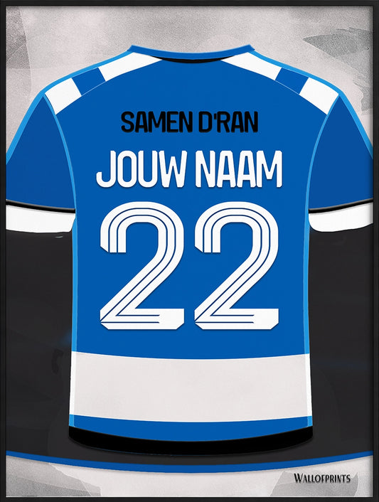 De Graafschap Wanddecoratie Gepersonaliseerd Voetbal Cadeau