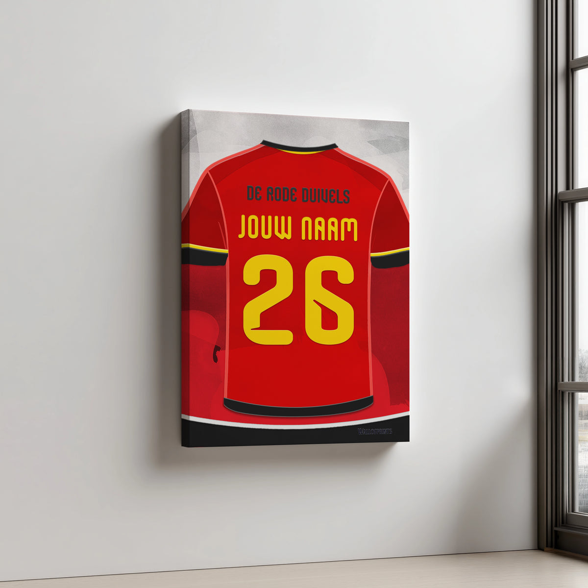 België Voetbal Wanddecoratie Aluminium Dibond