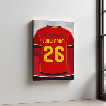 België Voetbal Wanddecoratie Aluminium Dibond