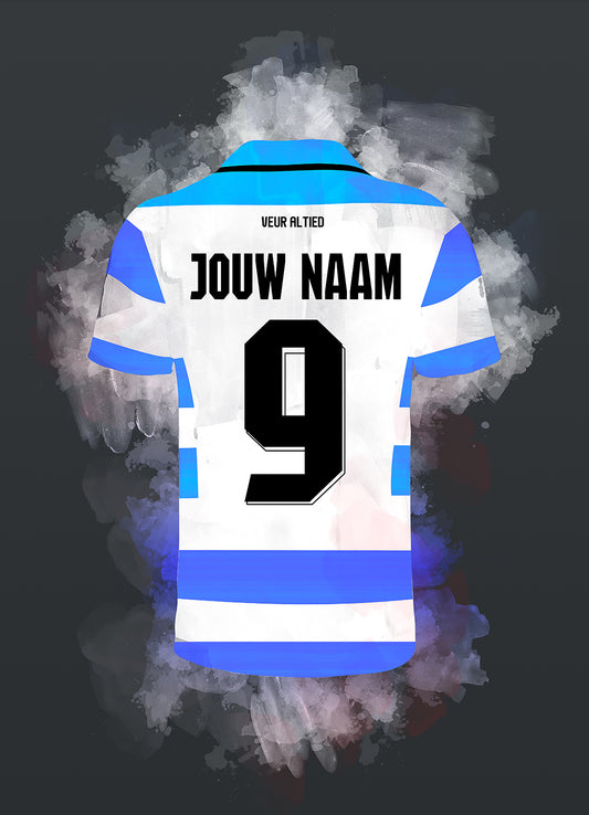 De Graafschap voetbalposter met eigen naam