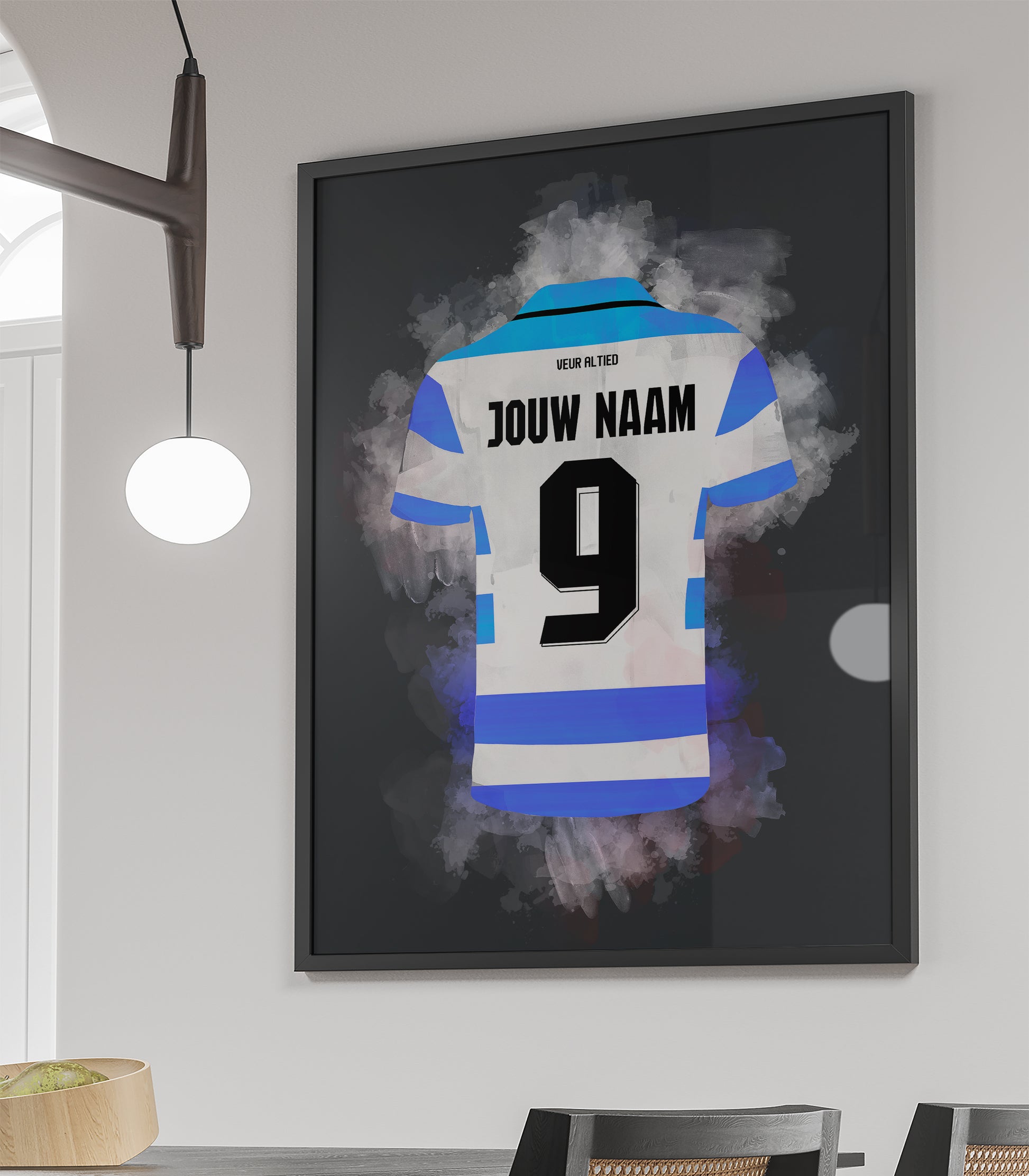 De Graafschap voetbalposter met eigen naam