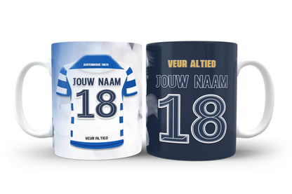 De Graafschap Doetinchem mok met personalisatie - De Graafschap mok met naam - Voetbal fan cadeau