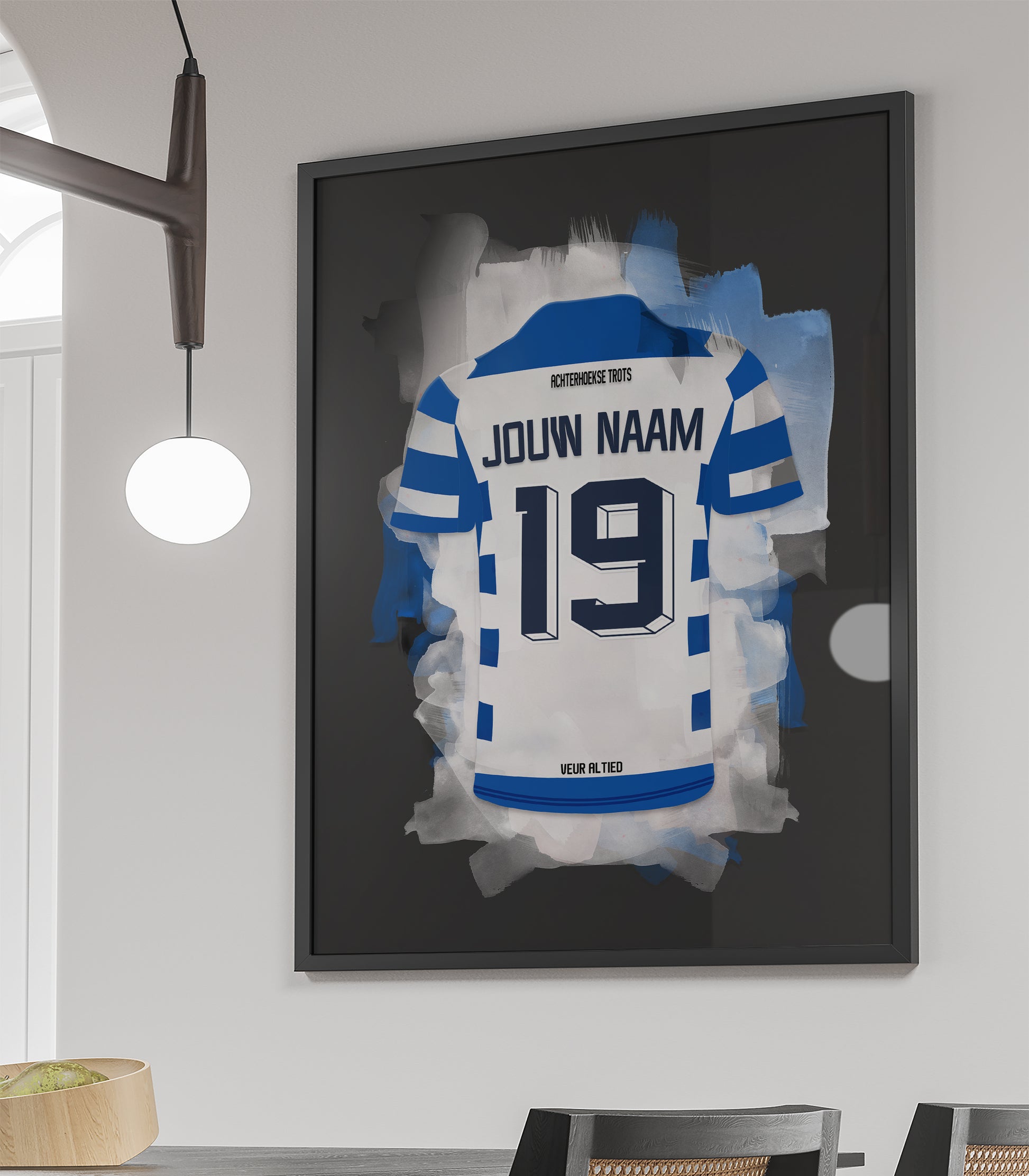 De Graafschap wanddecoratie - Ingelijste poster - Voetbal fan cadeau