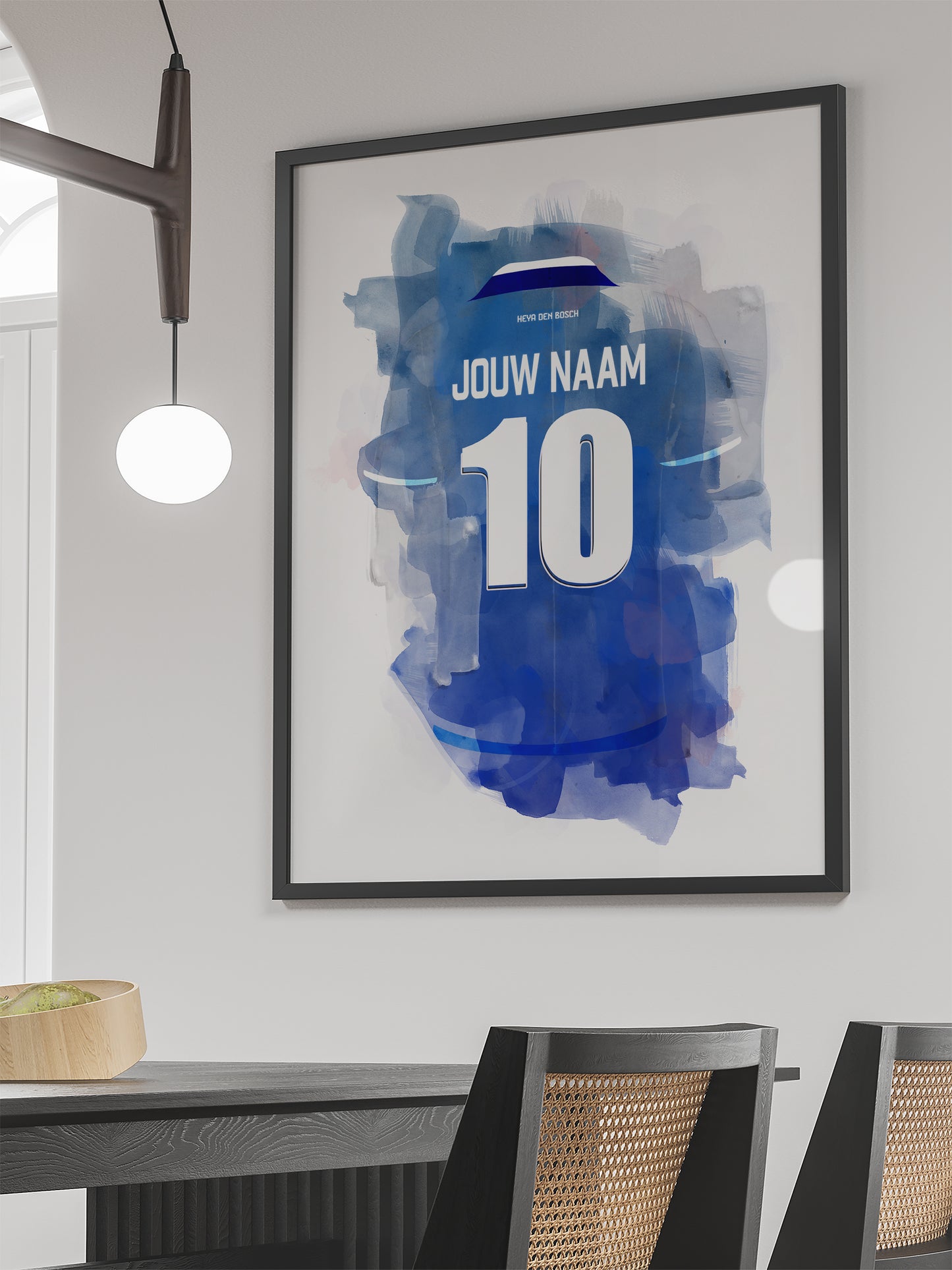 FC Den Bosch voetbalposter met eigen naam en rugnummer