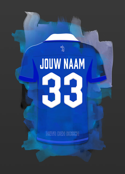 FC Den Bosch wanddecoratie - Losse poster - Voetbal fan cadeau